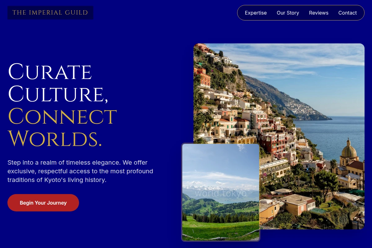 Premium Tourism Website Design